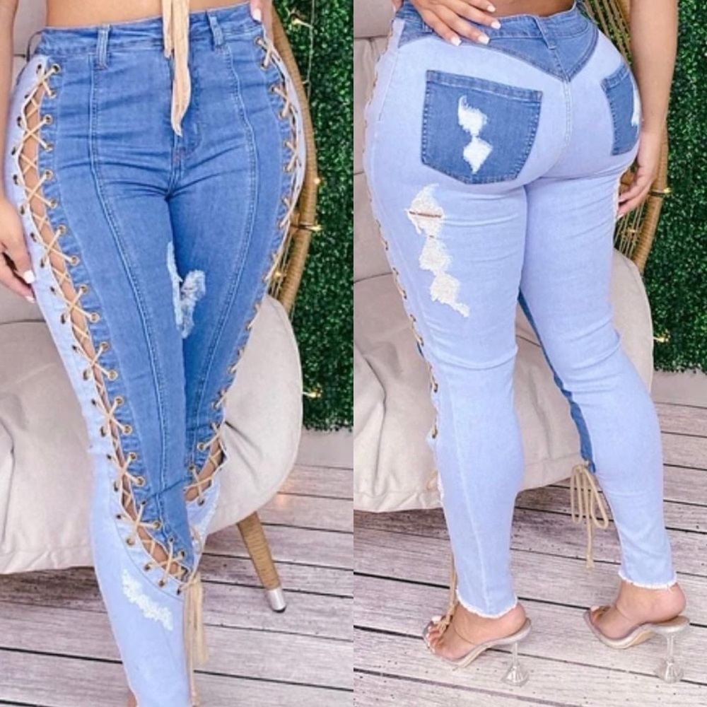 Denim tie Jeans